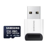 Samsung 128GB PRO Ultimate microSD-Karte + USB-Kartenleser
