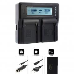 blumax Dualcharger inkl Aufsatz für Sony FM50 blumax Dualcharger inkl Aufsatz für Sony FM50