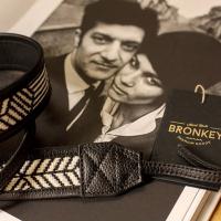 Bronkey Jaipur Fabric &amp; Leather camera strap