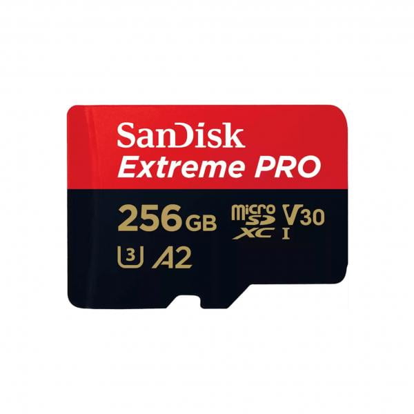 SanDisk 256GB microSDXC Extreme Pro UHS-I U3, Class 10 V30 A2 200MB/s