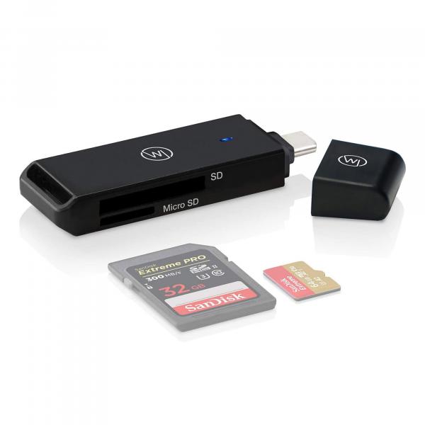 Wicked Chili Speicherkartenleser mit USB-C Stecker für SD &amp; MicroSD-Karten