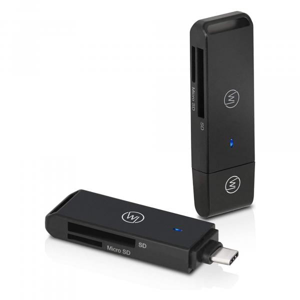 Wicked Chili Speicherkartenleser mit USB-C Stecker für SD &amp; MicroSD-Karten