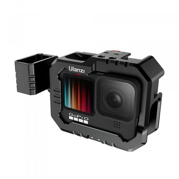 Ulanzi G9-14 Vlog Metal Cage inkl Mic Adapter-Halter für HERO9-11 Black