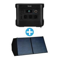 Rollei Power Station 1000 Solar Panel 100W Bundle