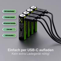 Verico LoopEnergy USB-Akkus 1,5V 4er-Set