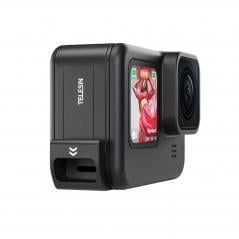 Telesin Akkufachdeckel für Dauerstromversorgung wasserfest für HERO9-12 Black