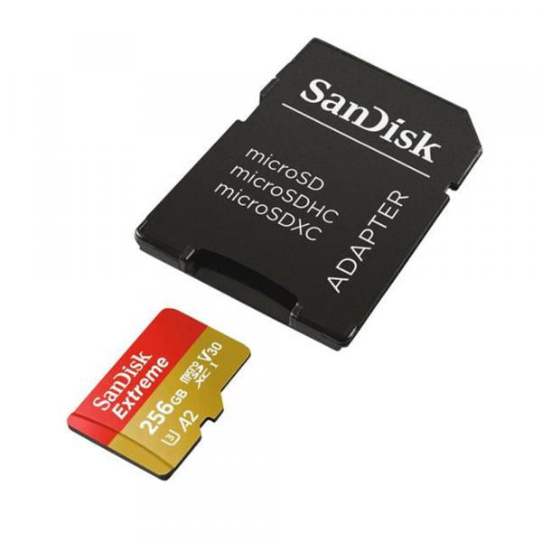 SanDisk 256GB microSDXC Extreme C10 V30 A2 160MB/s - V2