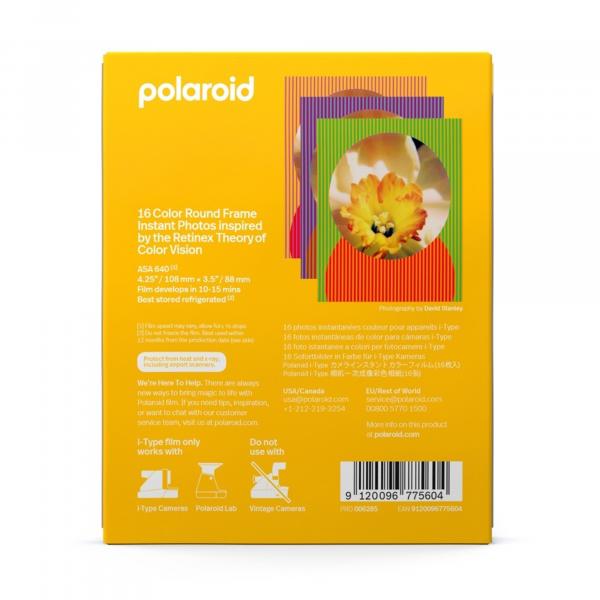 Polaroid 2x8 i-Type Color Film RoundFrame Retinex