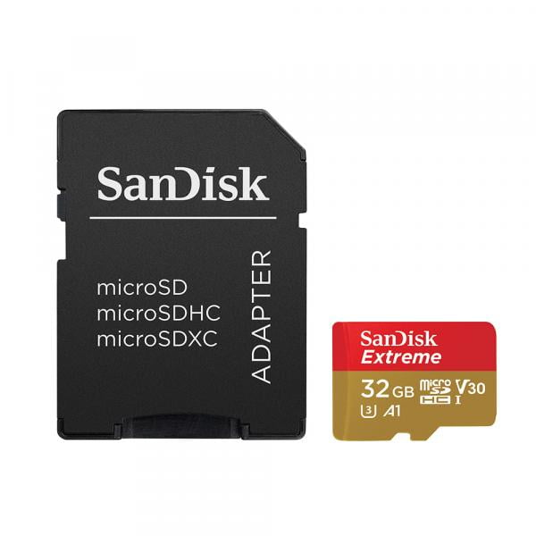 SanDisk 32GB microSDHC Extreme C10 V30 A1 100MB/s REFURBISHED