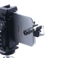 Edutige EMM-001 Mikrofonhalter für Lightning/USB-C zu 3,5mm Klinkenadapter